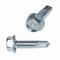 DTEK12112 #12 X 1-1/2" Hex Washer Head, Self-Drilling Screw, Zinc, USA